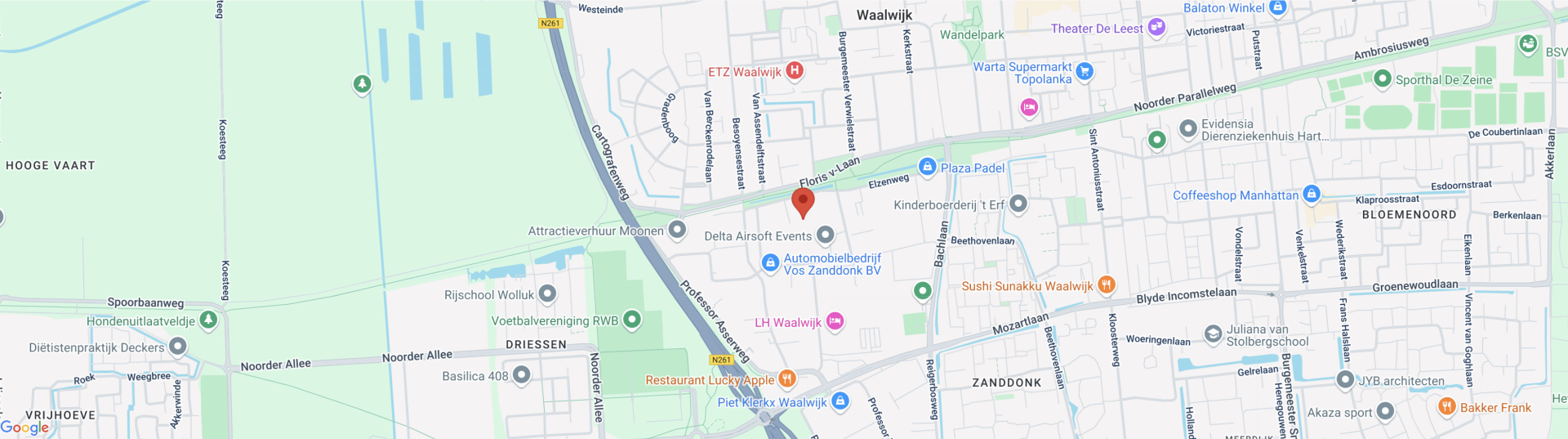 FloreFysio map